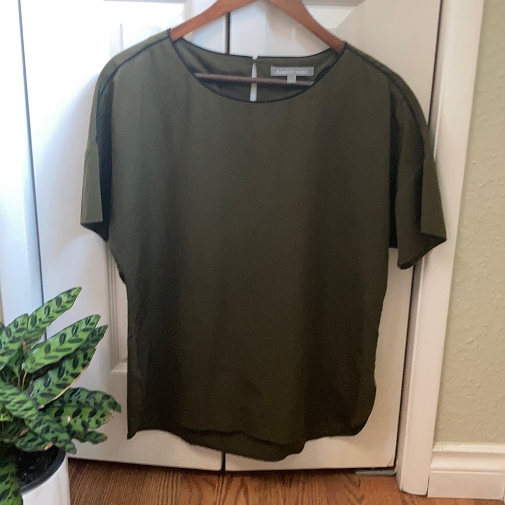 Daniel Rainn olive blouse